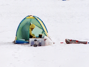 赤城山わかさぎ釣り