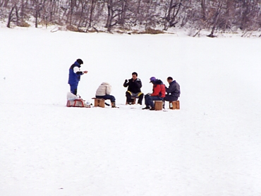 赤城山わかさぎ釣り