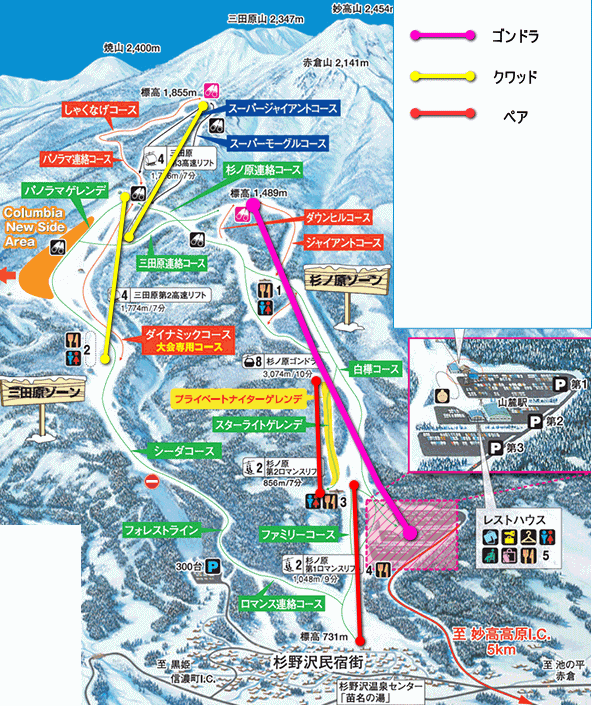 妙高杉ノ原　地図